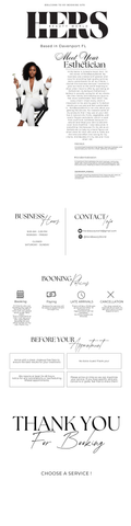 Esthetician website